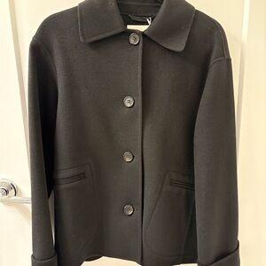 COS Black Women's Wool Coat NWT